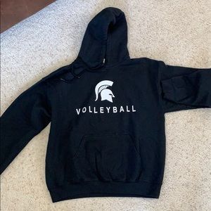 Black Michigan State volleyball sweatshirt